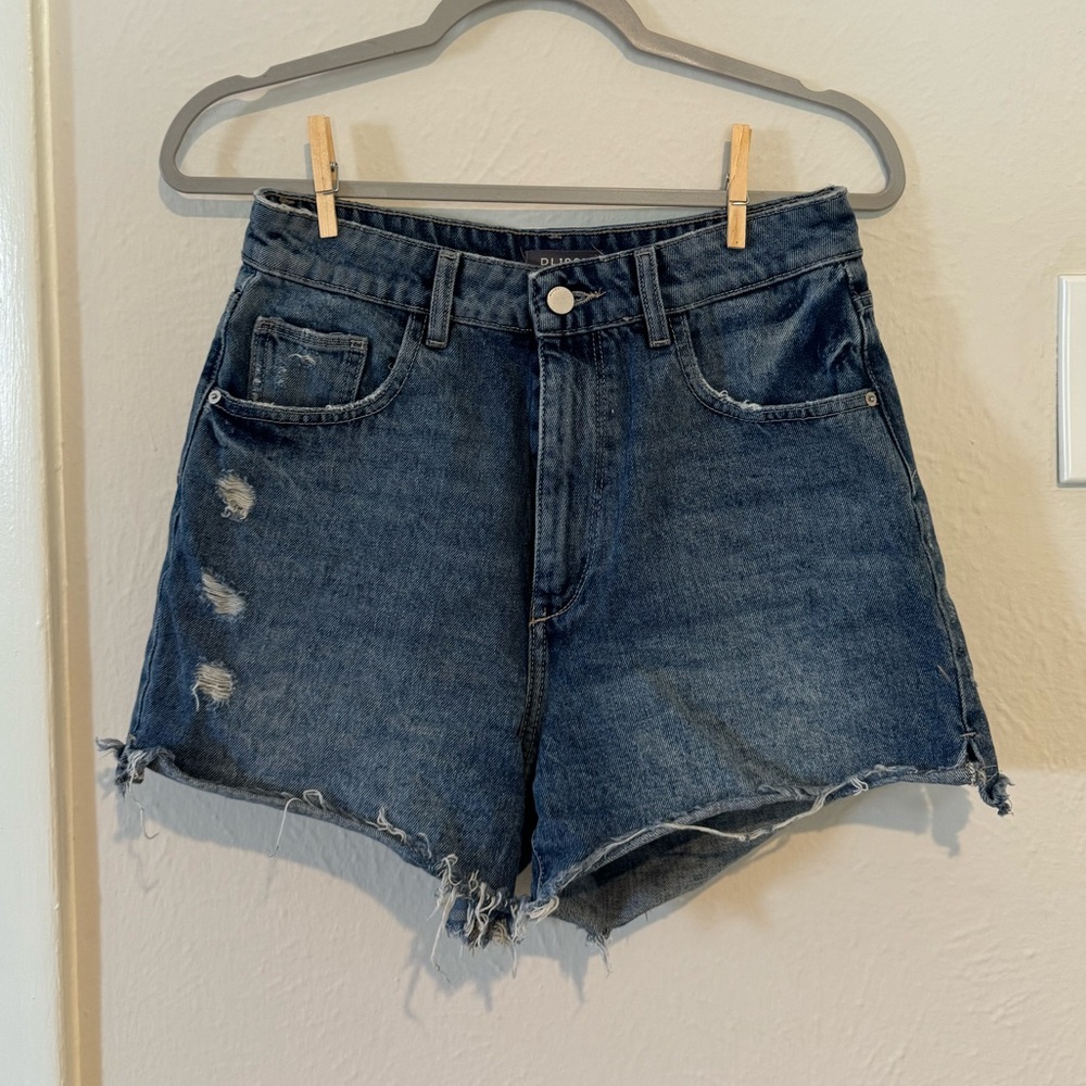 DL 1961 high rise jean shorts